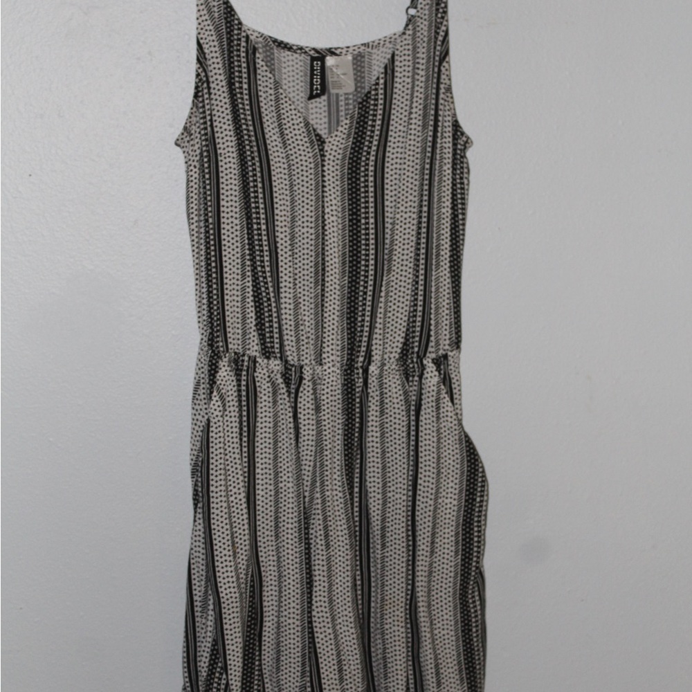A black and white romper